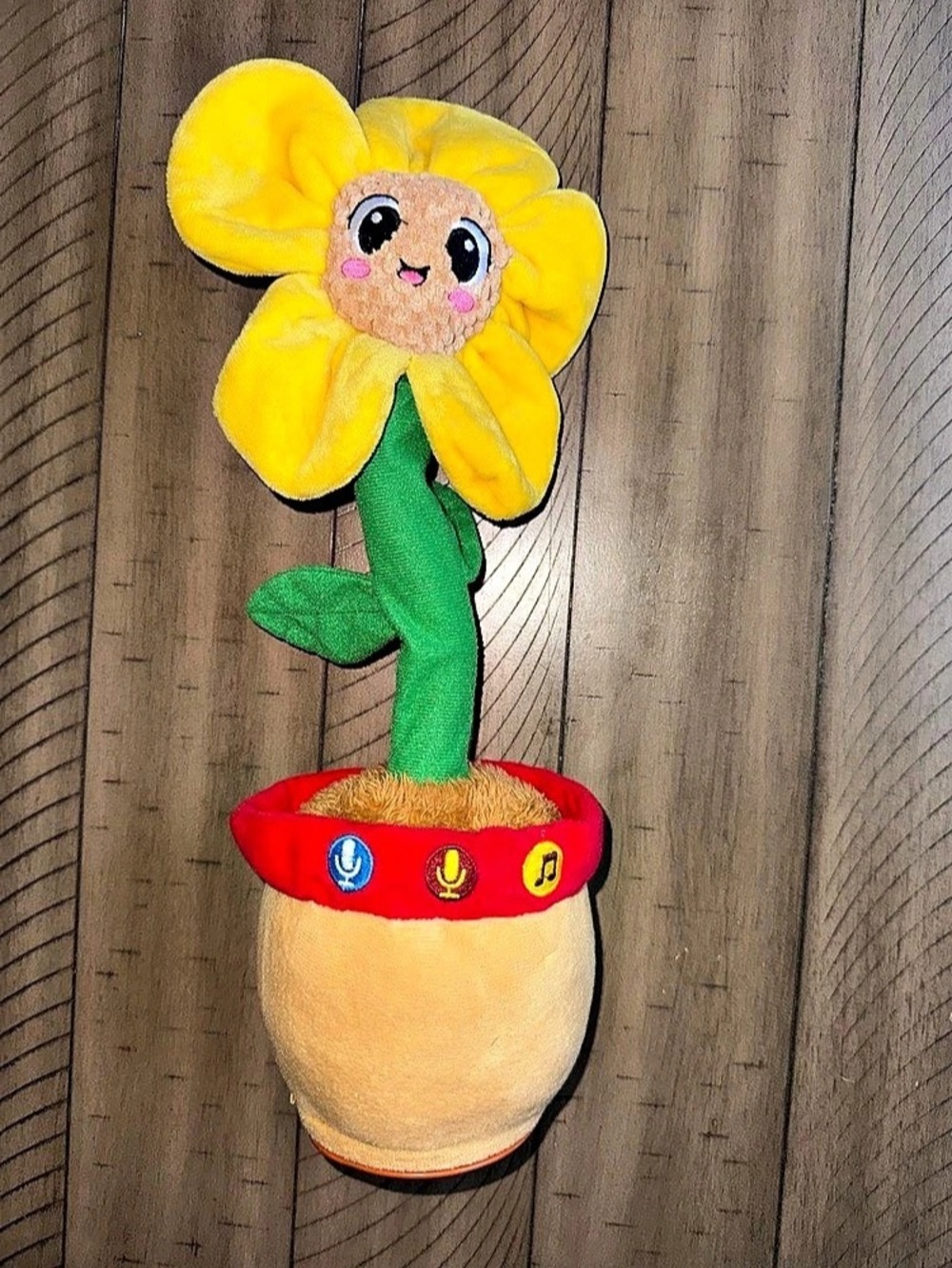 Interactive Singing Talking Sunflower Plush Toy Dancing Flower Pot